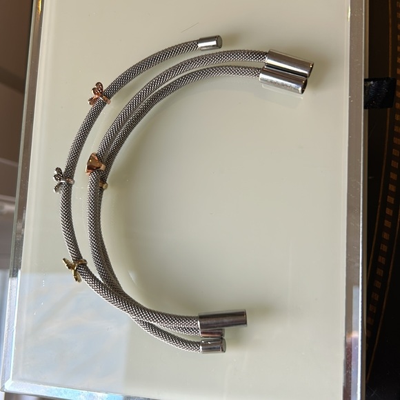 Stack bracelet. Set of three bracelets. Trendy jewelry. Never worn. Brand new. - Picture 4 of 5